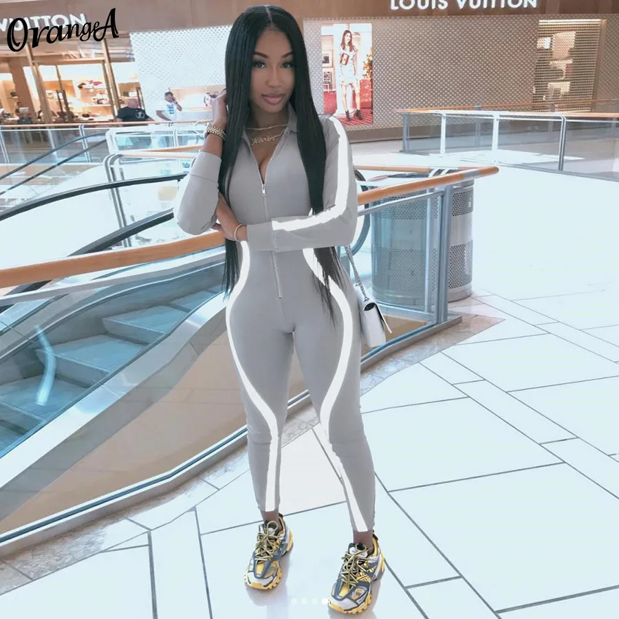 Женский комбинезон с длинными рукавами OrangeA светоотражающий повседневный в