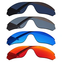 bsymbo 4 pieces black winter sky sliver grey red polarized replacement lenses for oakley radar edge oo9184 frame