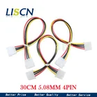 1 шт. 30 см компьютерный блок питания IDE Molex 4-контактный удлинитель Кабель питания из чистой меди кабель с сердечником шаг 5,08 мм