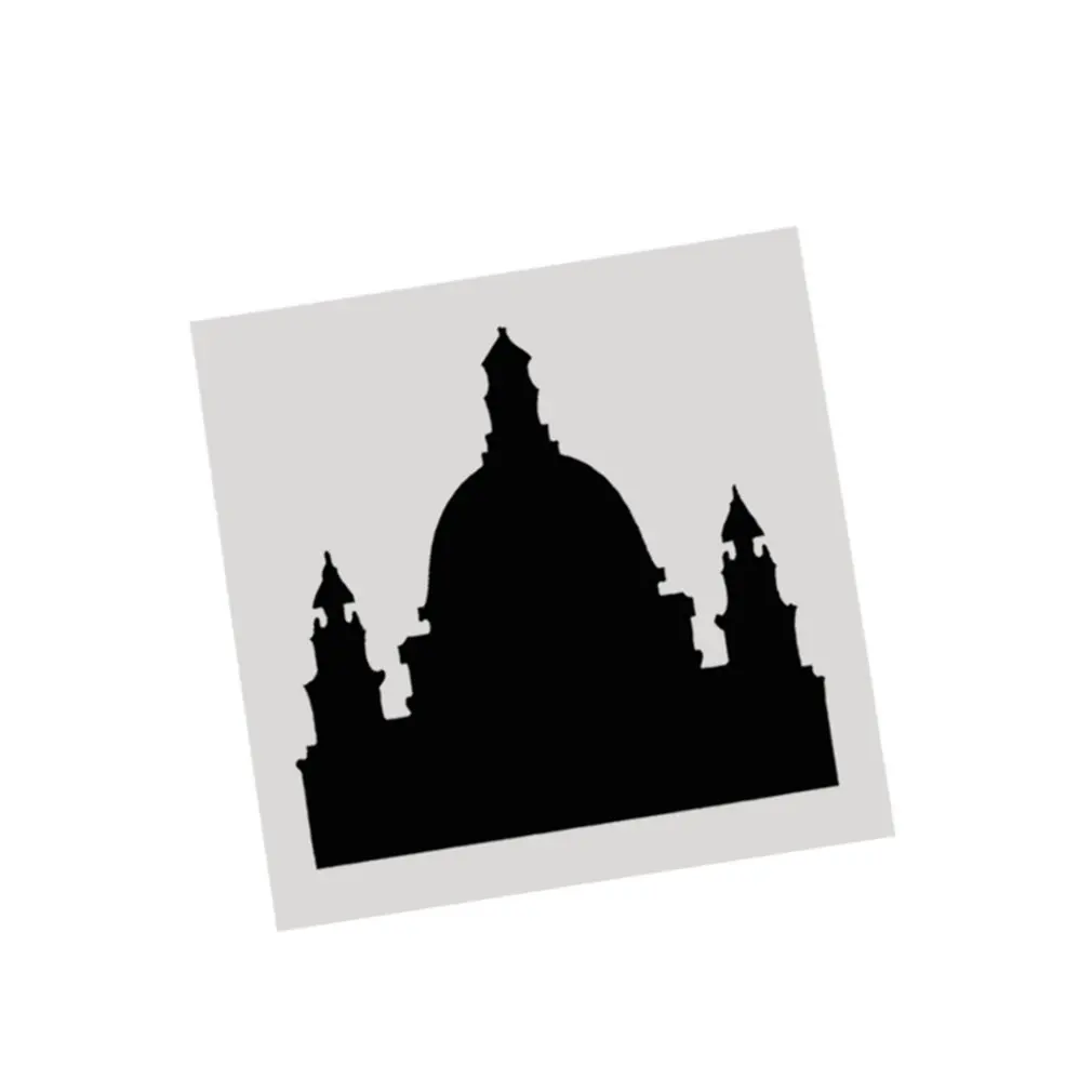 Полые ручной росписью торт спрей шаблон пластик мультфильм Рождество формы