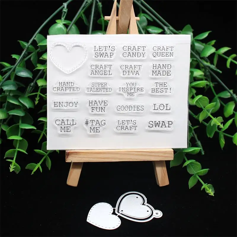 YPP CRAFT Love tag штампы для резки металла скрапбукинга DIY/фотоальбома декоративное