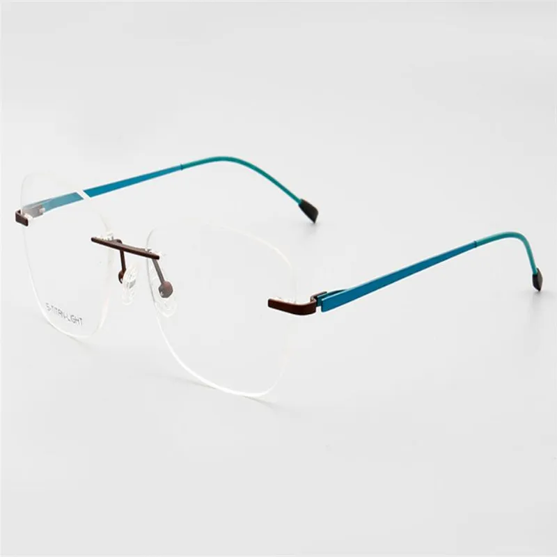 

MONGOTEN Unisex Retro Rimless Alloy Progressive Multi-focal Lens Optical Eyewear See Near Far Anti-reflective Reading Glasses
