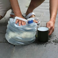 portable creative outdoor 3l5l folding bottle car bucket plastic bottles withtaps tap water bottle home camping picnic bbq