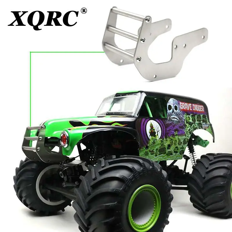 Stainless steel front bumper anti-collision chassis protection armor for LOSI LMT 4WD Solid Axle Monster Truck rc rc car