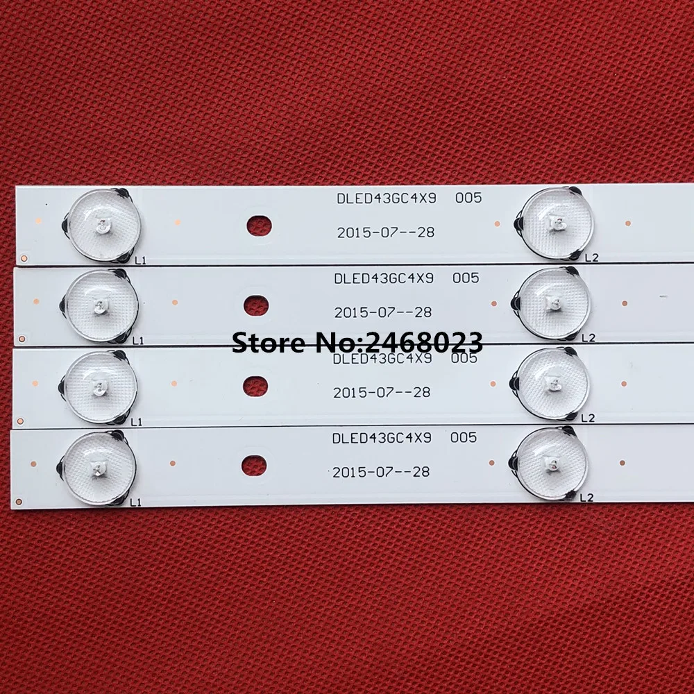 Светодиодная лента для подсветки лампа с 9 осветителями Philip ips 43PFF5021 43PFF5011 T4312M LD43V22S