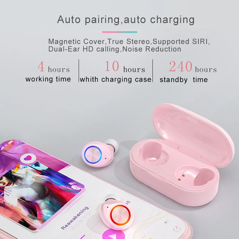 Беспроводные наушники TWS с шумоподавлением Bluetooth-наушники сенсорным управлением