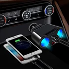 Новая Автомобильная Зажигалка USB сплиттер Разъем конвертер для телефона MP3 DVR 5V 3.1A двойной USB разъем адаптер Напряжение монитор авто автомобиль