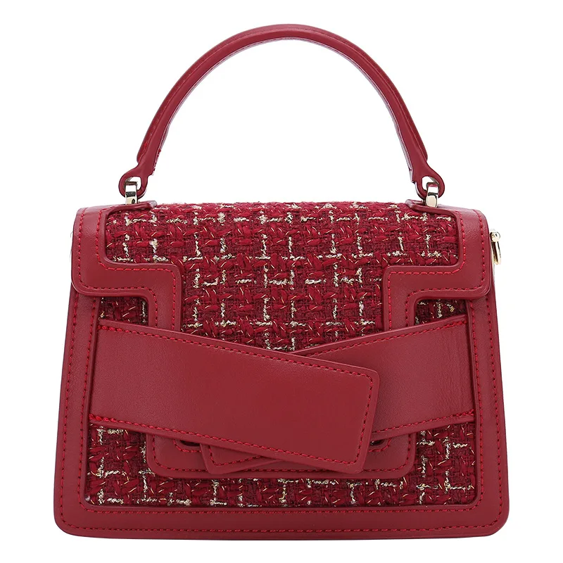 

Retro Small Square Bag 2019 Fashion Single Shoulder Slant Handbag