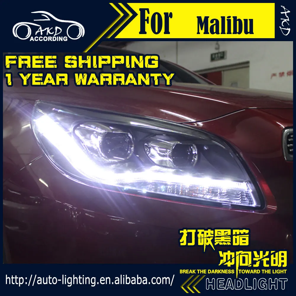 АКД стайлинга автомобилей Фара для Chevrolet Malibu светодиодный фар 2011 2015 DRL H7 D2H Hid