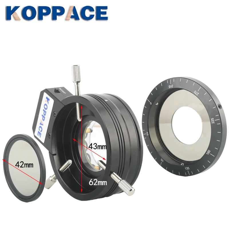 Кольцевой светильник для микроскопа KOPPACE микроскоп с поляризацией 120