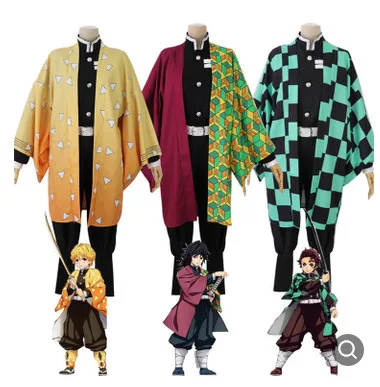 

adult and kids Hot New Anime Demon Slayer: Kimetsu no Yaiba Cosplay Kamado Nezuko Woman Japanese Kimono Cosplay Costume