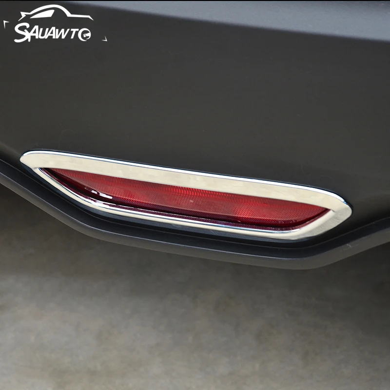 ABS автомобильные черные задние тормозные огни накладка на заднюю тормозную лампу