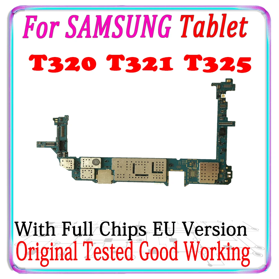 100% оригинал для Samsung Galaxy Tab T320 T321 T325 материнская плата с полным чипом Android