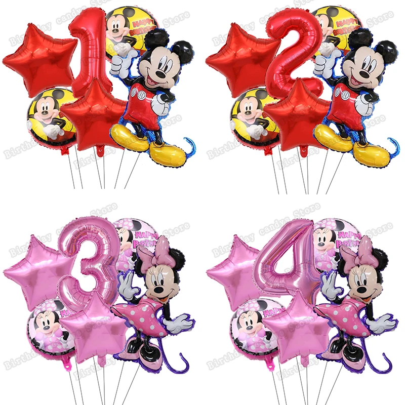 

Набор воздушных шаров из фольги «Минни», 6 шт.