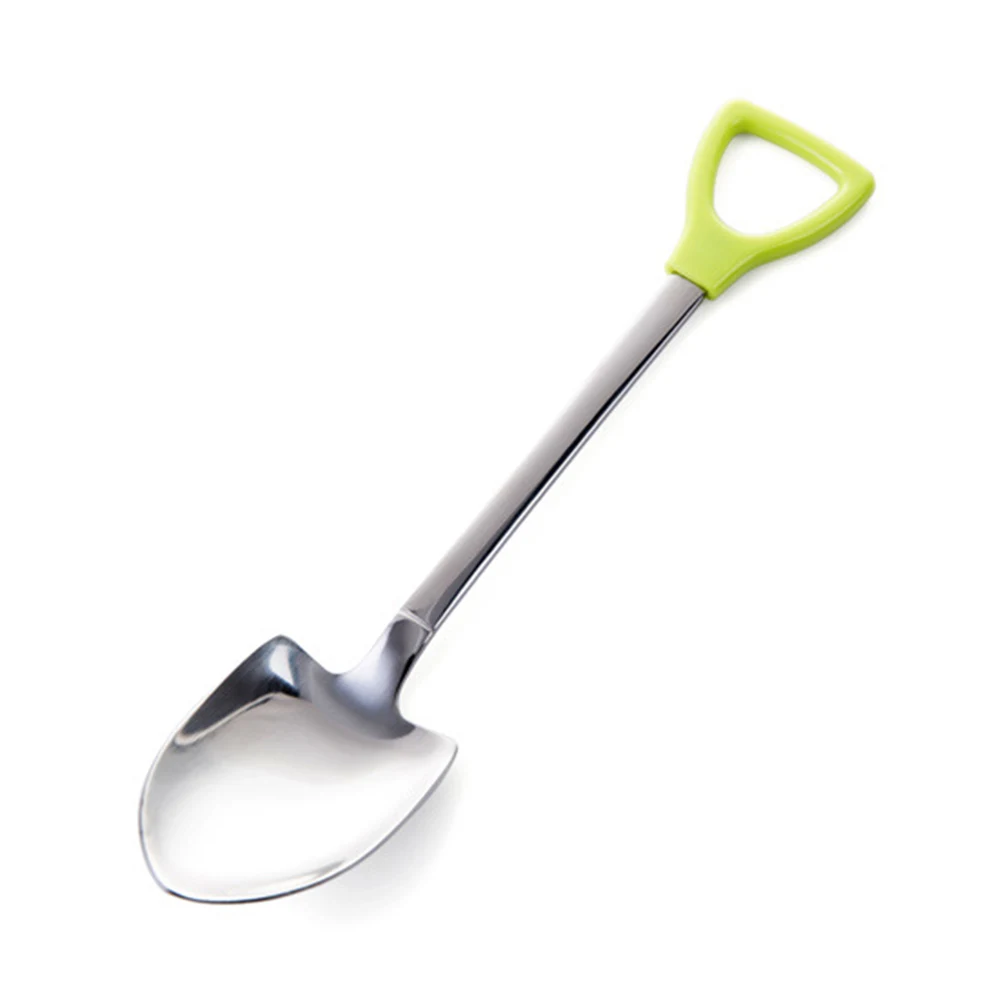 Shovel Stainless Steel Dessert Spoon Fork Set Tea Ice Cream Coffee Spoons new | Дом и сад