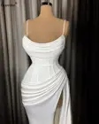 Белые коктейльные платья Дубаи размера плюс, Элегантные Выпускные платья русалки 2020, вечерняя одежда, женские вечерние платья, турецкие платья от кутюр