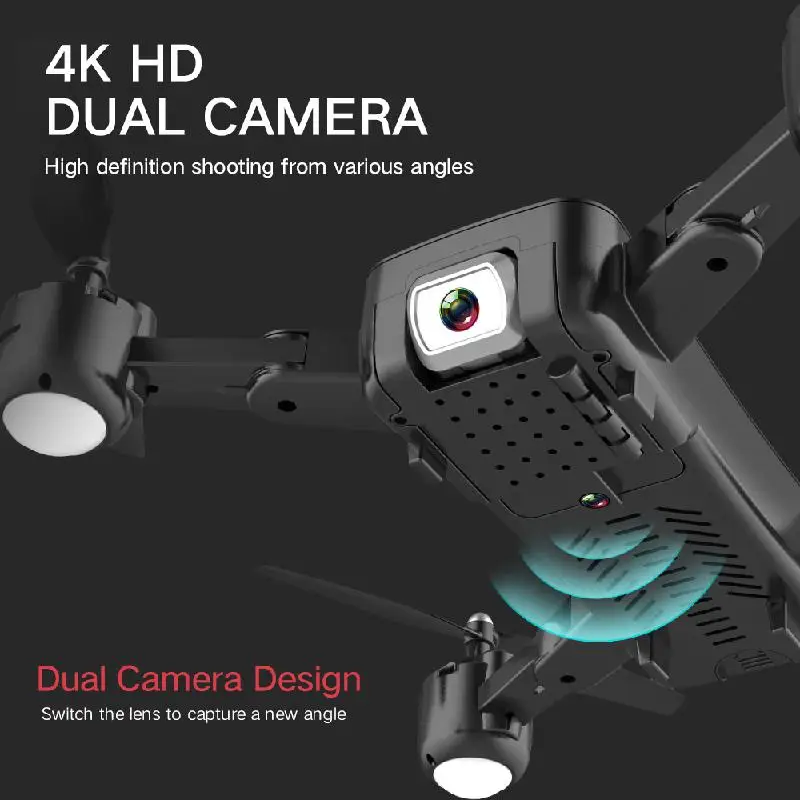 F88 Радиоуправляемый Дрон с 4K HD камерой оптическим потоком позиционирование GPS WIFI