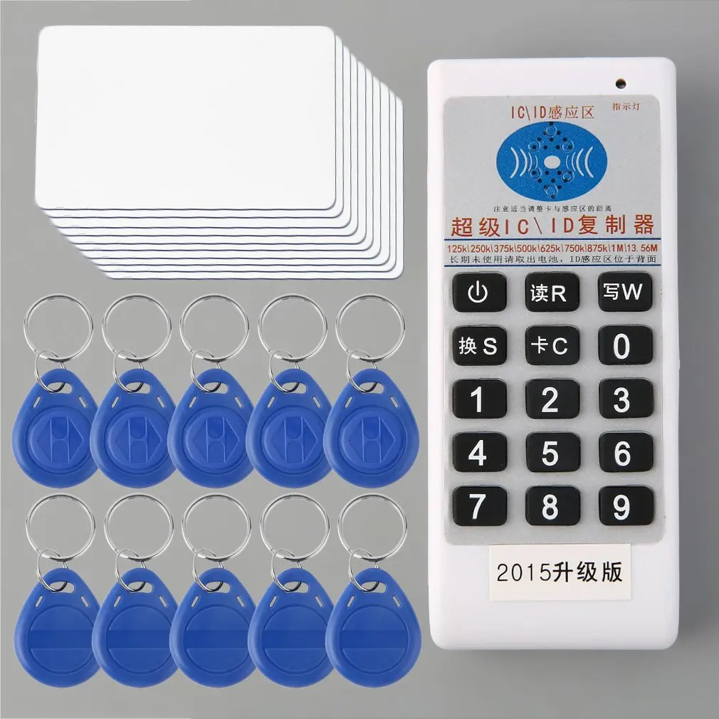 

Handheld Rfid Ic/Id Card Reader Writer Copier Duplicator 125Khz 13.56Mhz 2*Aaa Small Size Convenient For Carrying