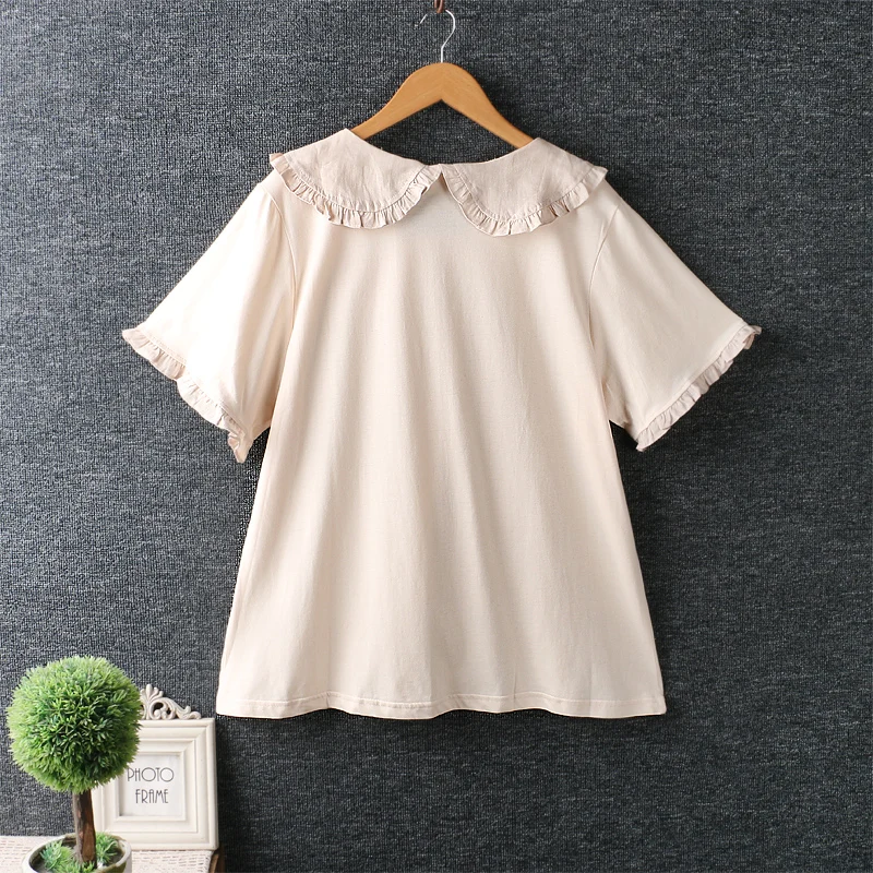 

Summer new women's wear sweet pullover t shirt women Short Sleeve daily wear 1627