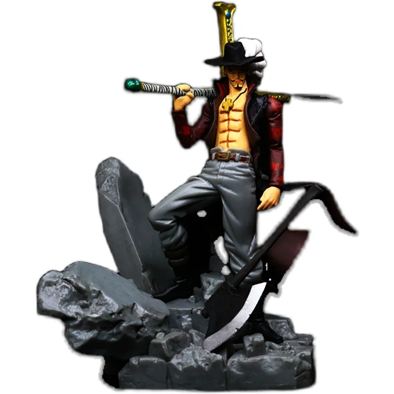 

One Piece Top Battle Hawkeye Mihawk Figure 15cm Model Decoration Anime Characters Children's Toys