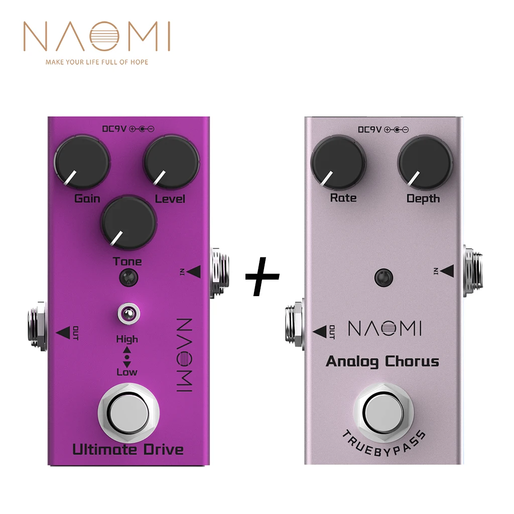 Набор педалей для электрогитары NAOMI Overdrive/Delay/аналоговый Хор/Винтажные фазы/Tremolo