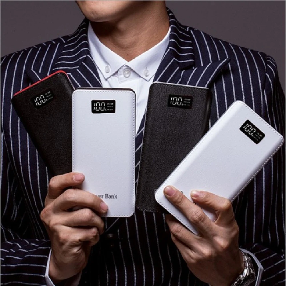 Внешний аккумулятор на 9600 мА · ч с 4 USB портами и ЖК дисплеем|Перезаряжаемые