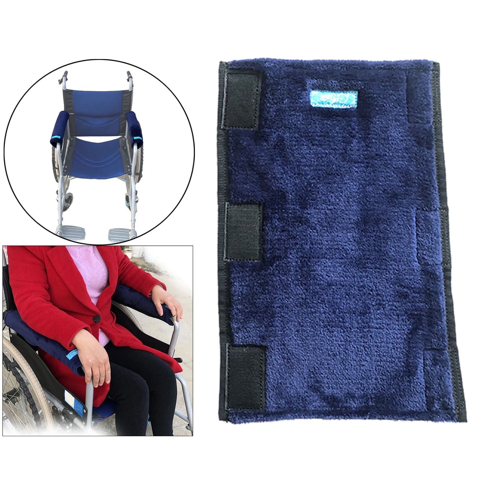

Soft Comfortable Arm Rest Cover Cushion Non-Slip Compatible for Wheelchair Office 38x23cm Skin-friendly Cashmere