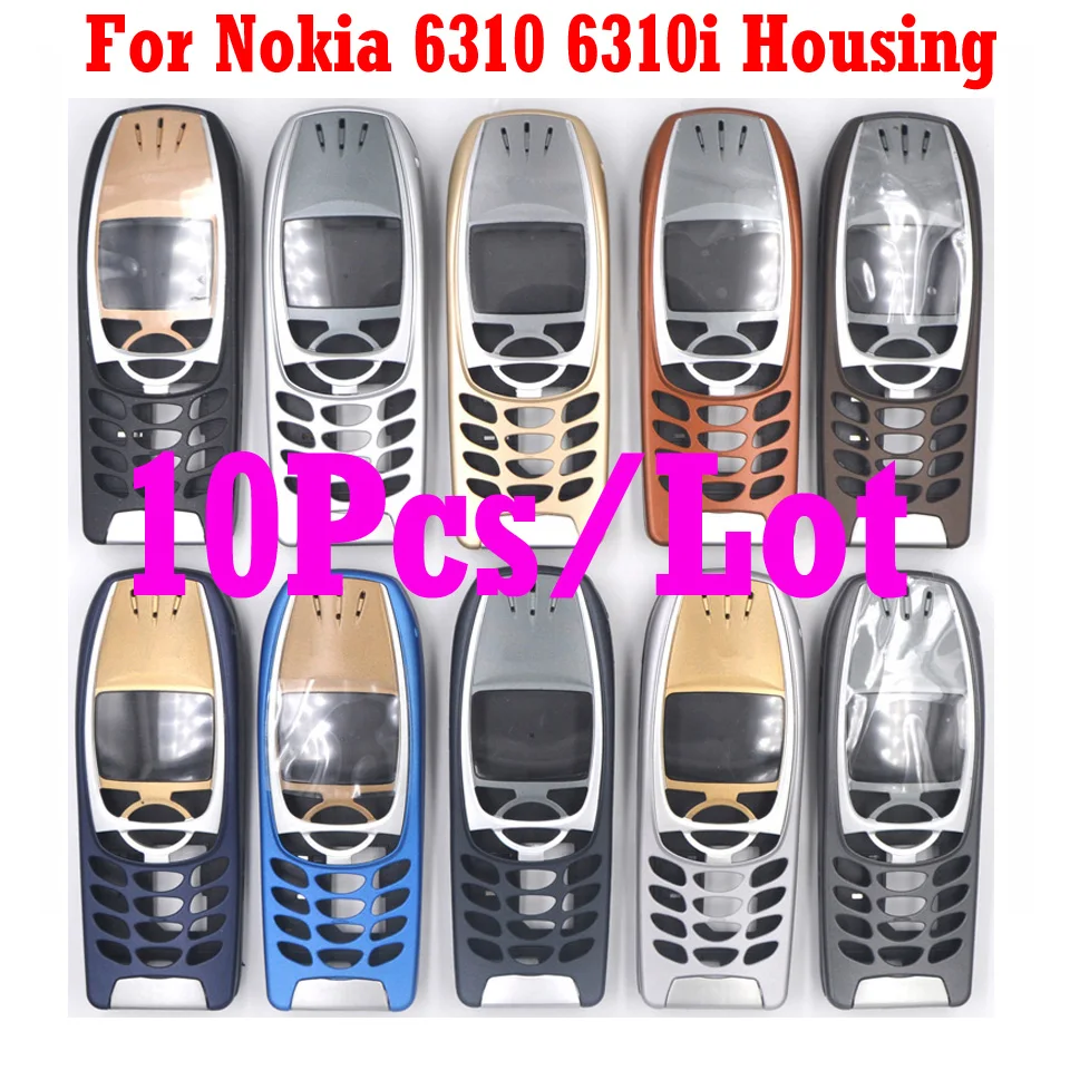 10 шт./лот для Nokia 6310 6310i высокого качества новый мобильный телефон Крышка корпуса