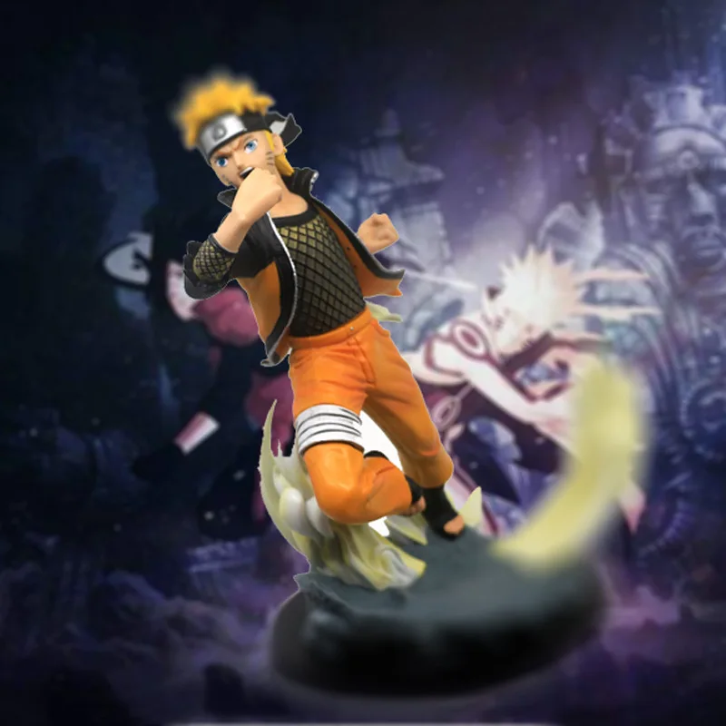 

26cm Anime Uzumaki Uchiha Sasuke Action Figure Ultimate Storm Fight PVC Collection Model Dolls Toys for Boys Gifts