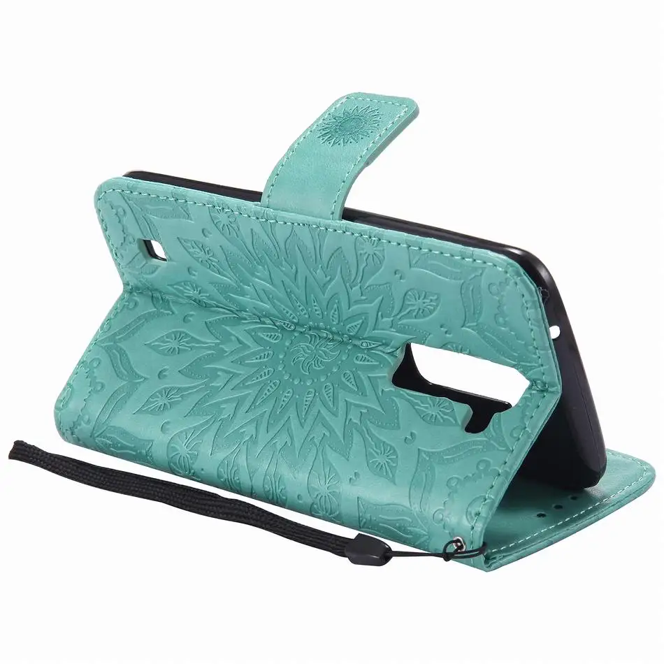 Кожаный чехол со слотом для карты тиснения Samsung A8 плюс 2018 J330 J530 J730 подсолнечника