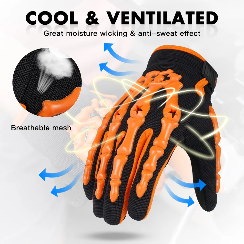 Moto rcycle перчатки жесткая защита пальцев Luva queiro Guantes cicleta Luvas de moto дышащий полный