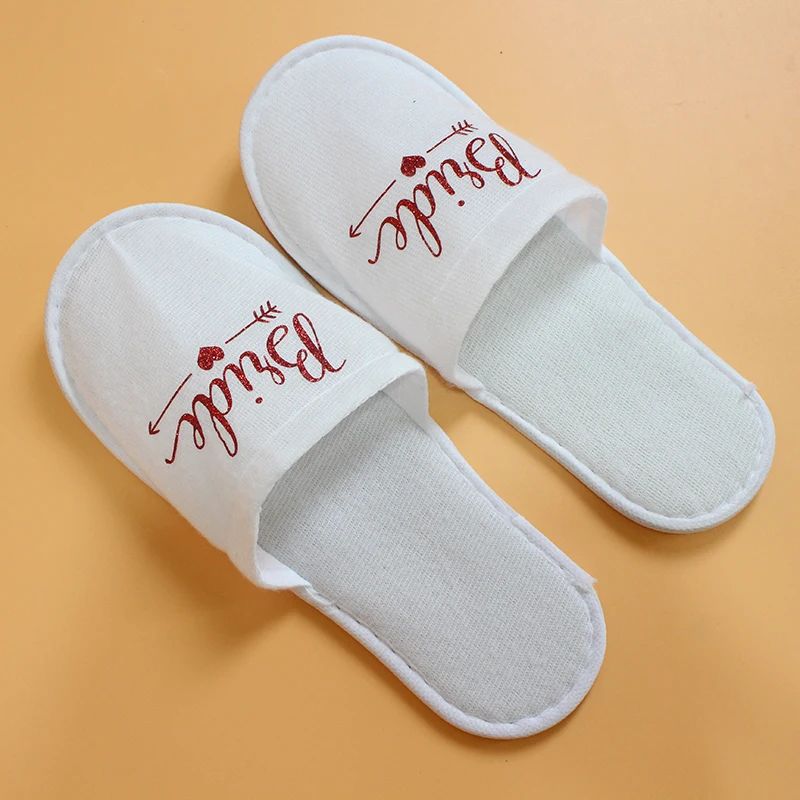 1 пара Свадебные украшения для невесты Вечерние мягкие тапочки подружки Женские