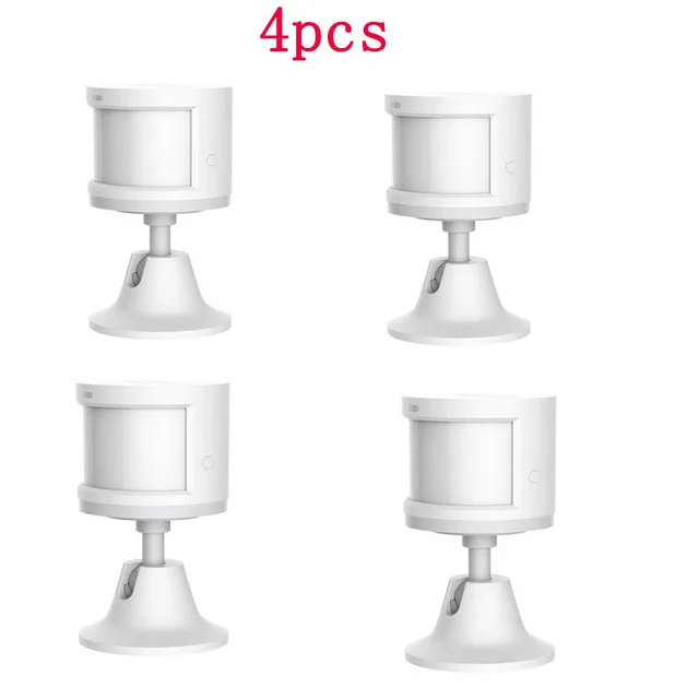 4 pcs aqara body xiaomi Aqara датчик тела и светильник датчик интенсивности s, ZigBee wifi беспроводная работа для xiaomi умный дом mi jia mi home APP - Цвет: 4 pcs aqara body