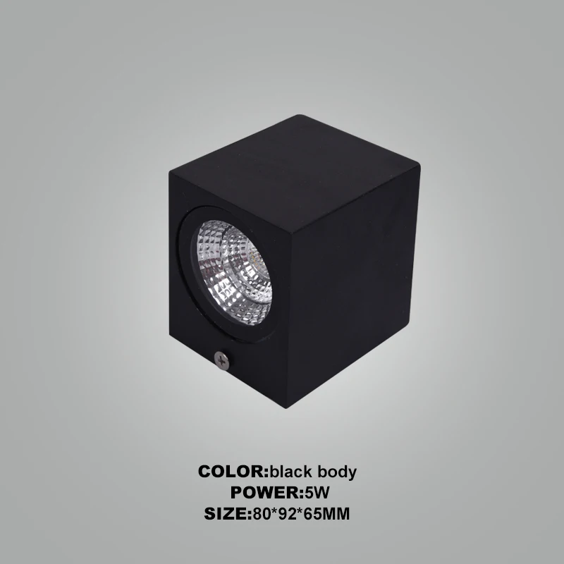 Cube COB 5 Вт светодиодный настенный светильник для помещения современное домашнее