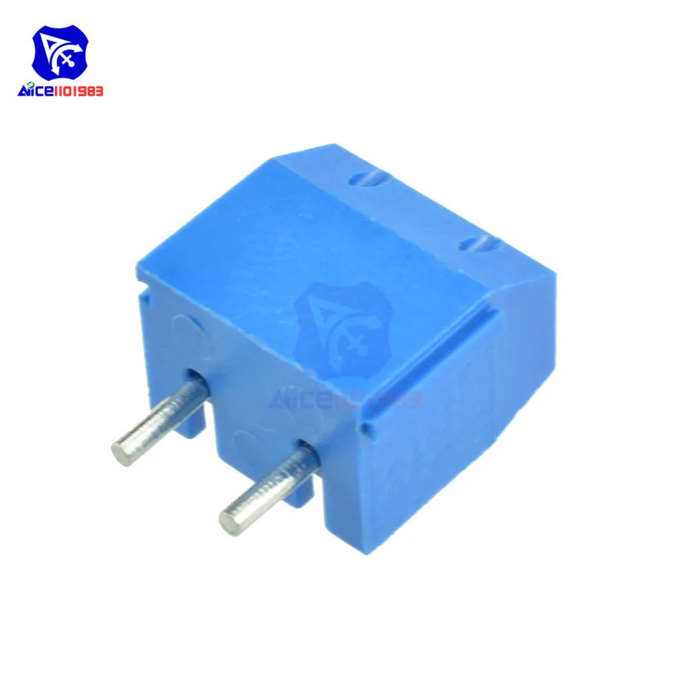 20 шт./лот KF301-2P 5,08 мм 2 Pin Cont Терминал Винтовые клеммы разъема Управление Diy Kit Электронная печатная плата