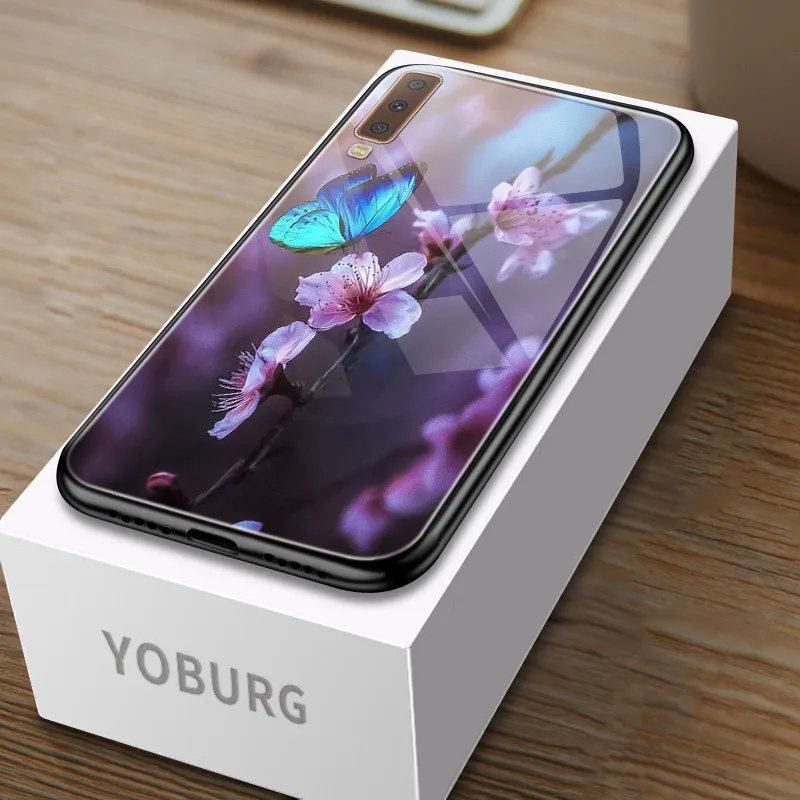 I Глянцевый чехол для samsung A50 A30 A10 A40 A70 A6 плюс A7 чехол для samsung Galaxy A8 плюс A3 A5 A5 A9 Cove - Цвет: I