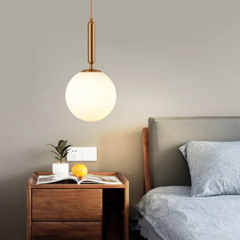 Молочное стекло прозрачное стеклянный шар для гольфа современные подвесные