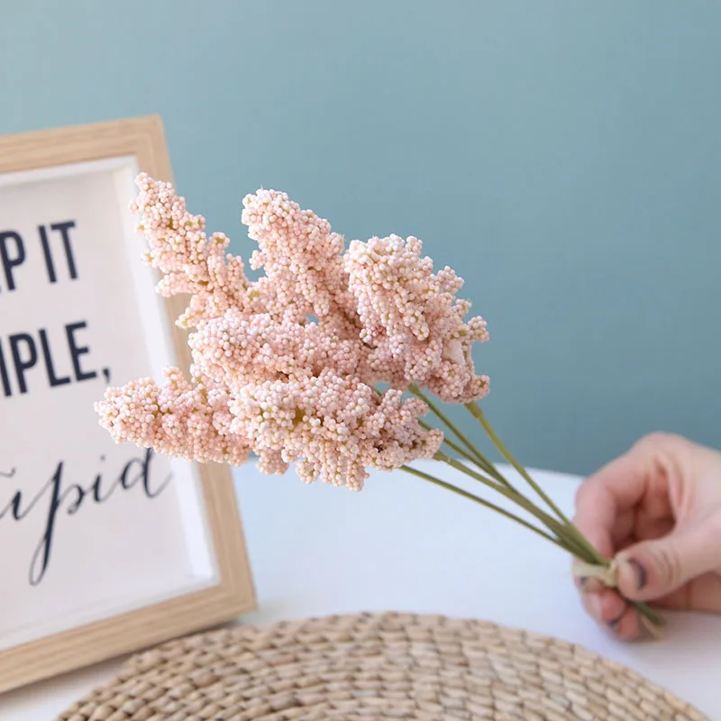 Искусственные цветы из пшеницы 6 шт. свадебное украшение зимние искусственные