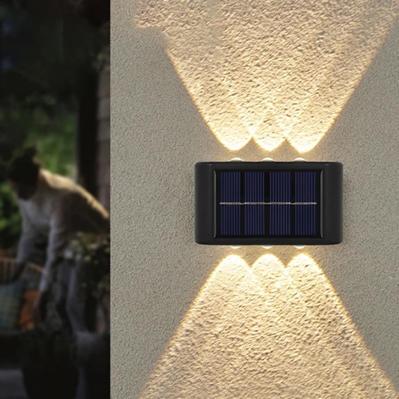 

Solar LED Wall Lamp Outdoor Garden Lamp Yard Garden Decoration And Arrangement Under The fence Glowing Atmosphere Wall Lamp