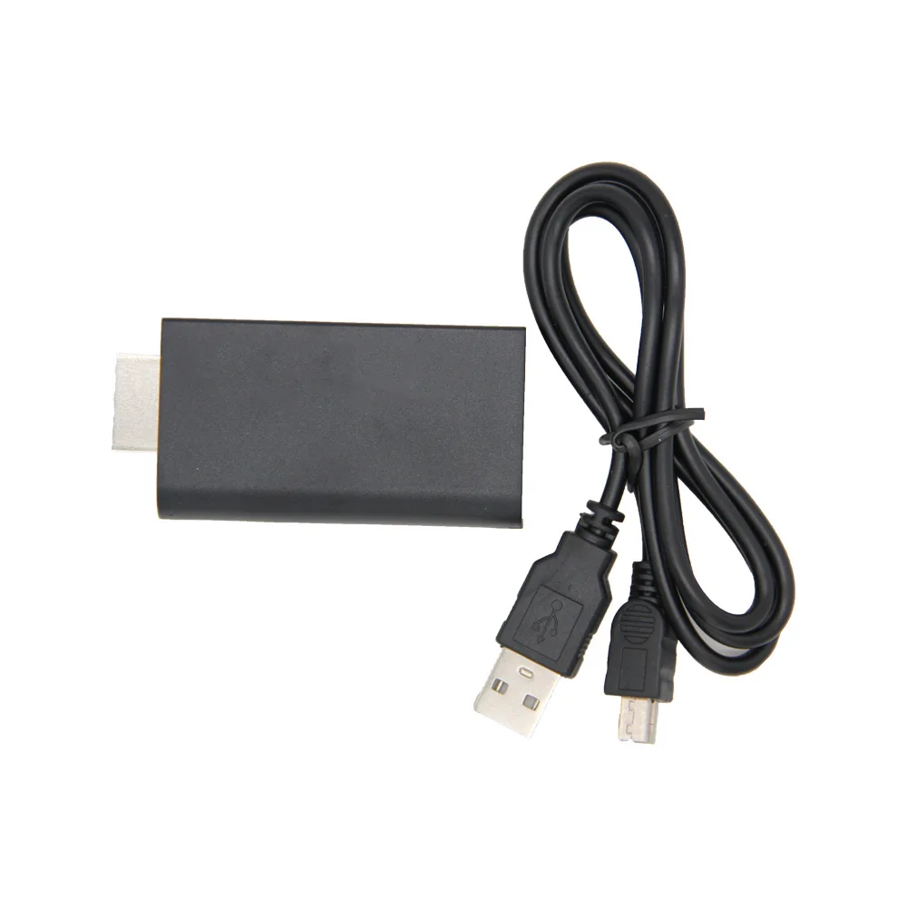 Преобразователь Аудио и видео 480i/480p/576i от PS2 до HDMI-совместим с аудиовыходом 3 5 мм