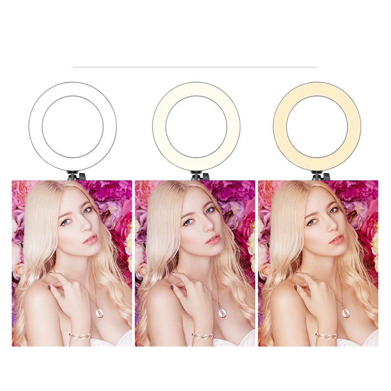 

LED Selfie Ring Light Smartphone Selfie Fill Light with Phone holder for Makeup Youtube Vedio Live Broadcast Studio Fill Light