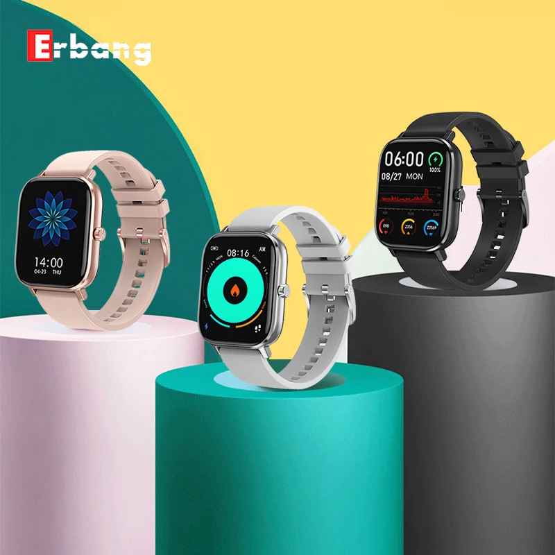 2021 ERBANG GTS 3e ЭКГ Смарт часы Bluetooth вызова IP67 Водонепроницаемый для мужчин женщин