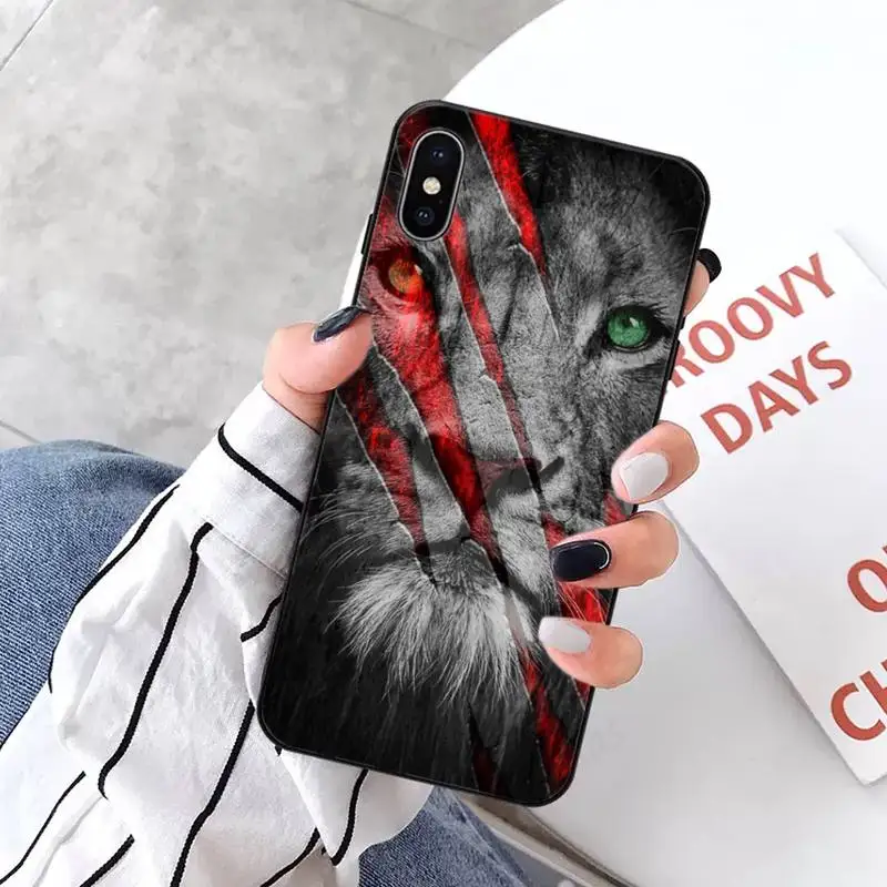 

Tiger Leopard Lion Phone Case for iPhone 11 12 pro XS MAX 8 7 6 6S Plus X 5S SE 2020 XR mini