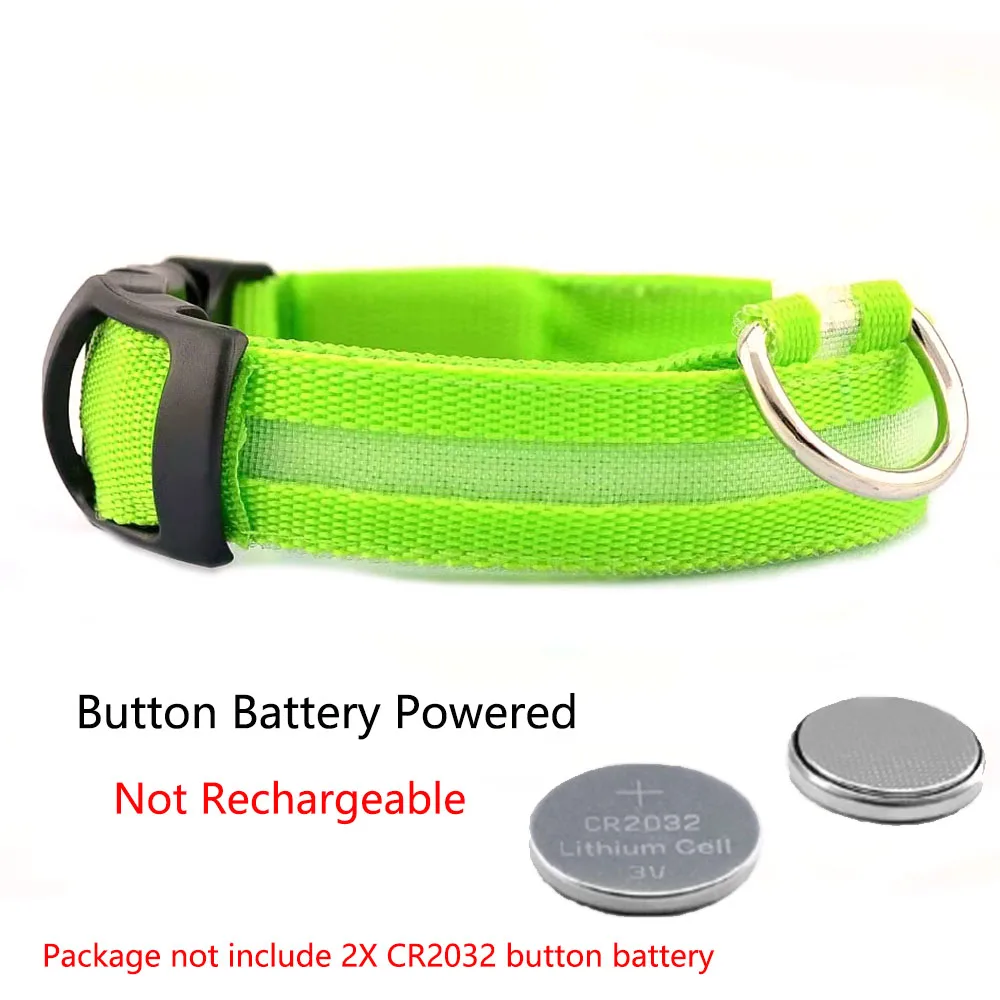 Светодиодные светящиеся поводки для домашних животных Модный нейлон Светящиеся