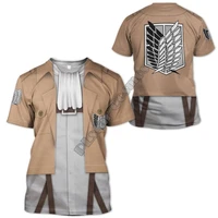 attack on titan 3d printed t shirt harajuku streetwear t shirts cosplay costumes men for women short sleeve drop shipping 012