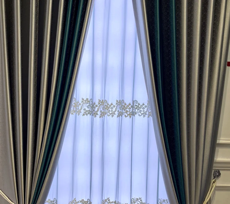 Роскошные французские шторы в скандинавсветильник стиле классические занавески