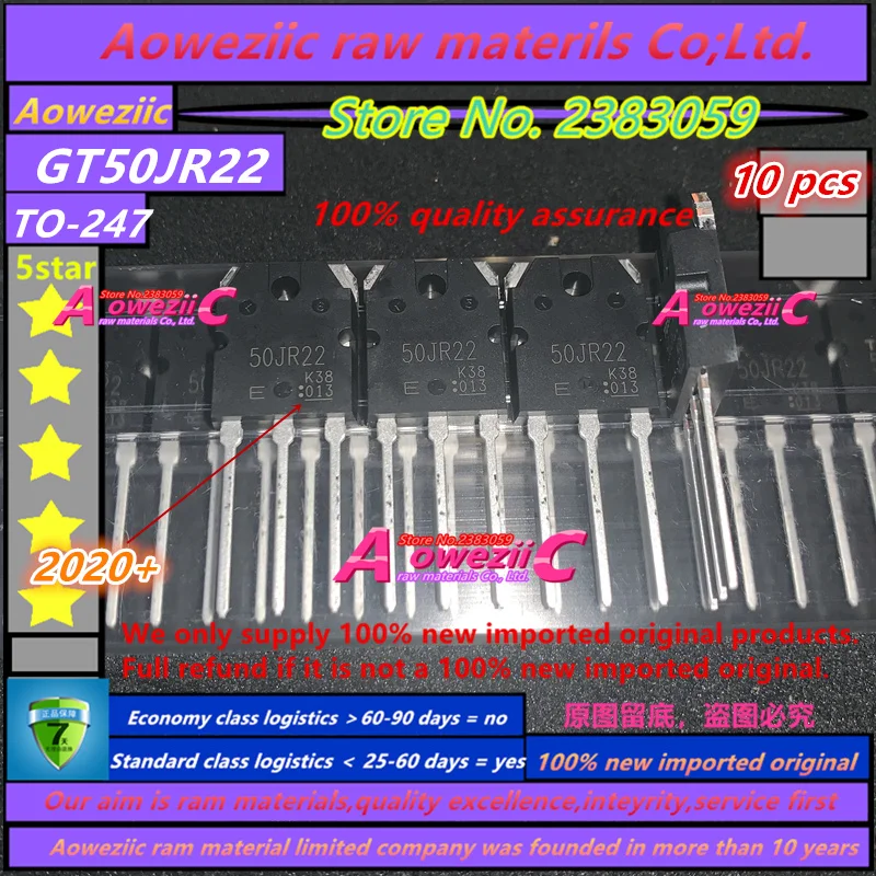 

Aoweziic 2020+ 100% new imported original GT50JR22 50JR22 TO-247 IGBT power transistor 50A 600V