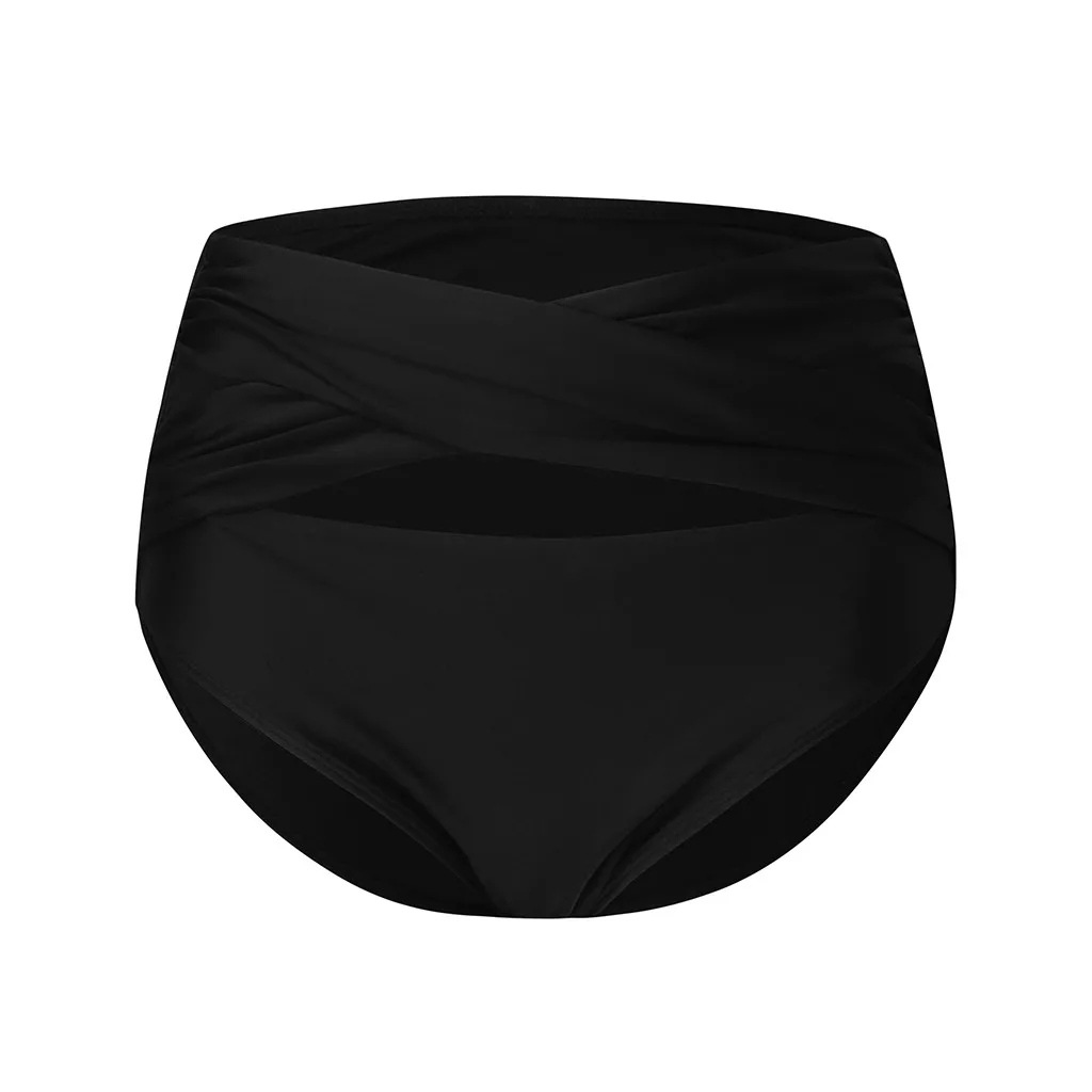 Купальник женский с высокой талией бикини рюшами купальник контролем живота