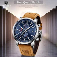 benyar 2022 new quartz mens watches multifunction sport wristwatch mens top brand luxury watch men military watch reloj hombres