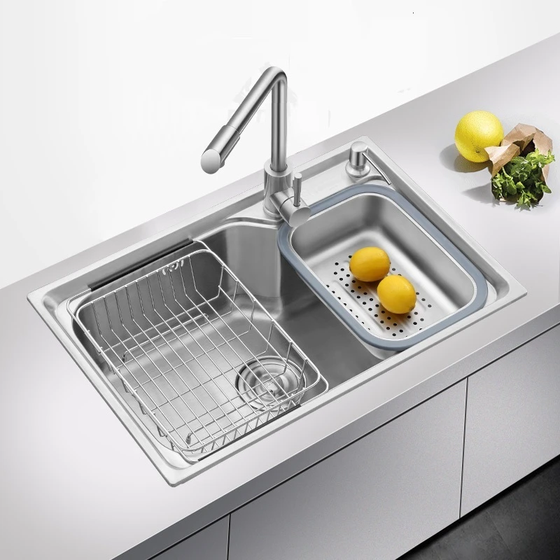 Ze Stali Nierdzewnej кухня Afwasbak Evier Inox Umywalka кран Lavandino Pia Cozinha De Cocina Lavabo Fregadero кухонная раковина